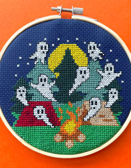 Campfire Stories Counted Cross Stitch Pattern DOWNLOAD