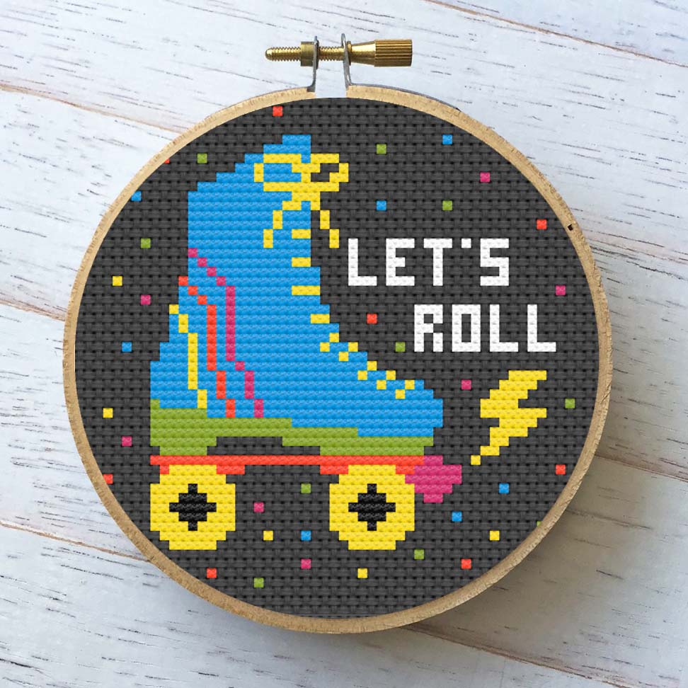 Let's Roll Counted Cross Stitch DIY KIT