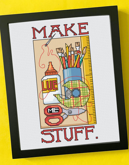 PATTERN WS Make Stuff by Mary Engelbreit Counted Cross Stitch