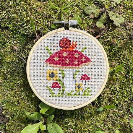 FO] First “finished” cross stitch in a hoop… clearly I need more practice.  : r/CrossStitch