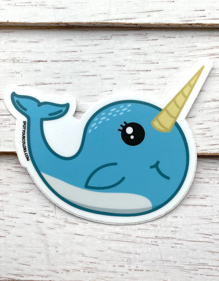 WS Narwhal Sticker 3"