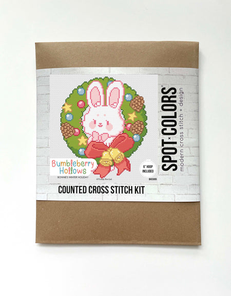 Bonnie's Winter Holiday by Bumbleberry Hollows Cross Stitch KIT