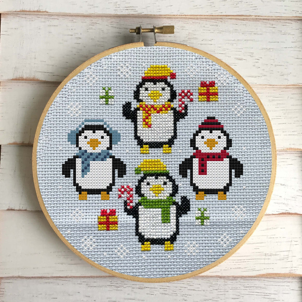 Penguin Party Cross Stitch Kit