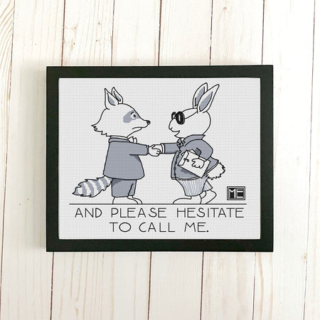 Please Hesitate by Mary Engelbreit Cross Stitch Kit