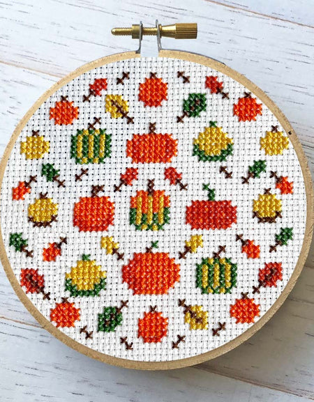 Pumpkin Fest Counted Cross Stitch Digital Download Pattern