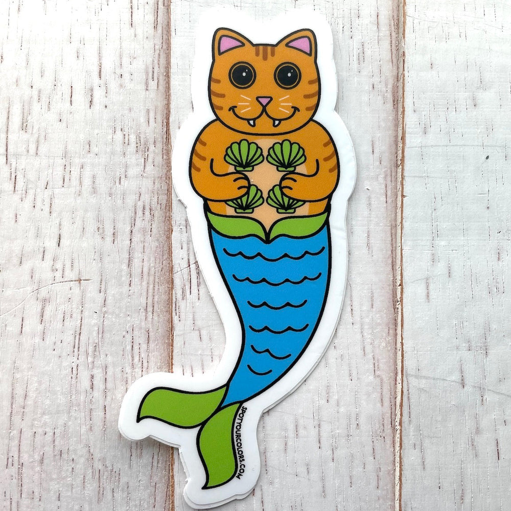 WS Purrmaid Sticker 4"