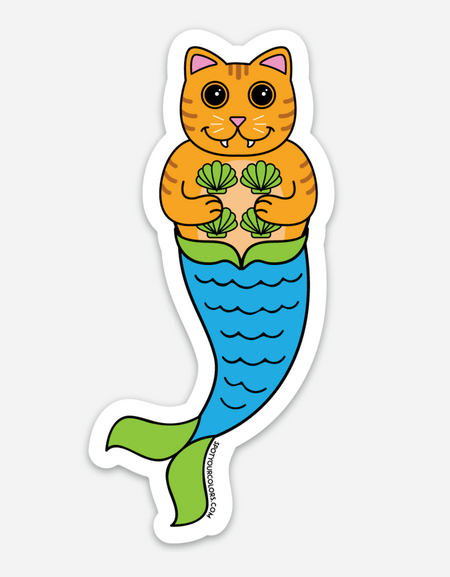 Purrmaid Sticker 4"