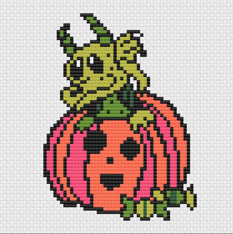 DRAGON CON - NEW Pyro Jellyhop Dragon by Rose Catherine Khan Cross Stitch Kit