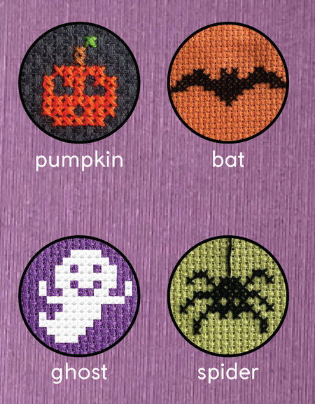 Halloween Creeps Cross Stitch Blind Box Kit