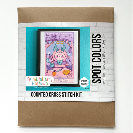 Inkeri the Goat Magician Tarot Card Cross Stitch Kit