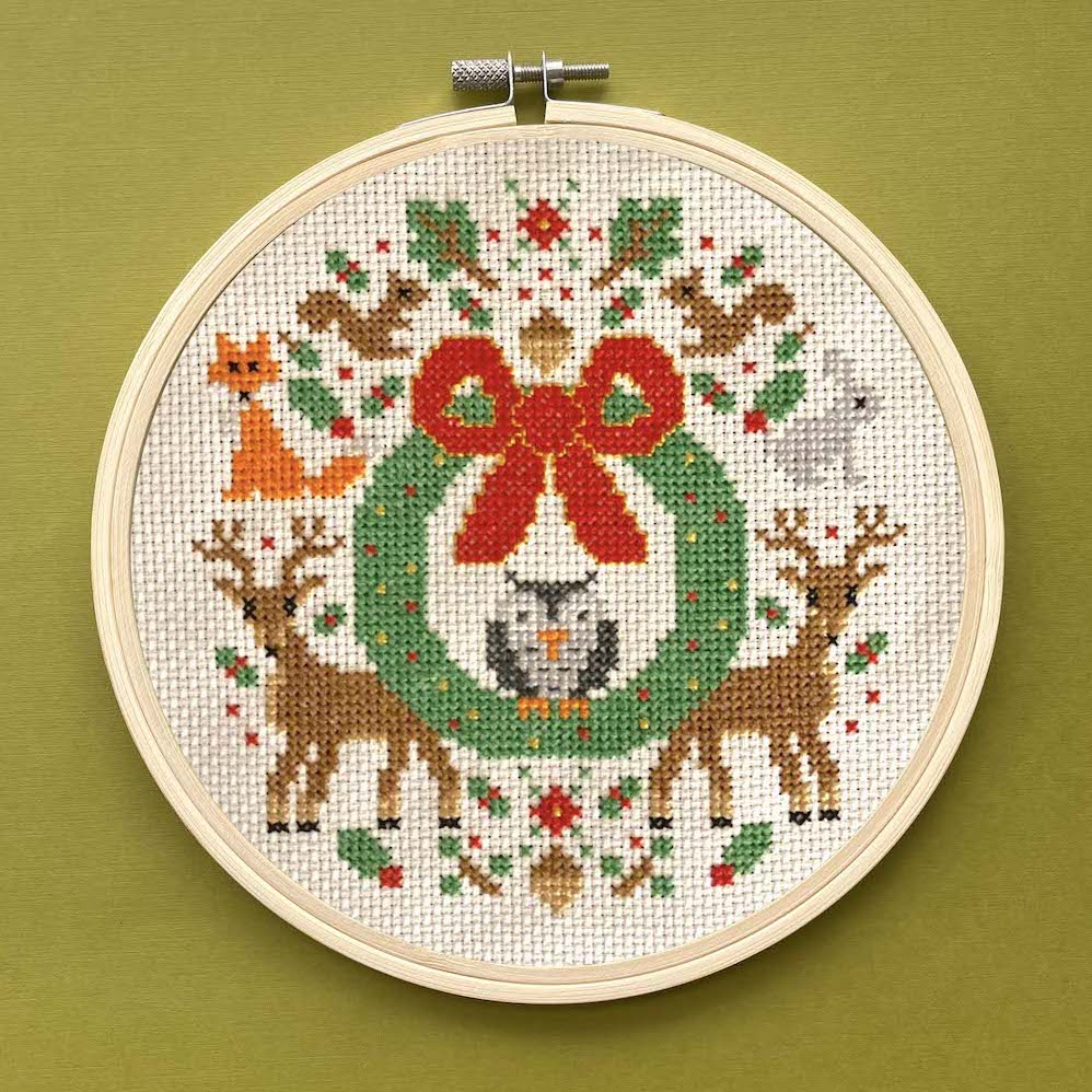 Woodland Holiday Counted Cross Stitch Digital Download Pattern