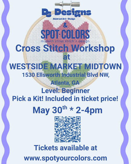 Beginners Cross Stitch Workshop - Pick a kit - May 30th, 2026