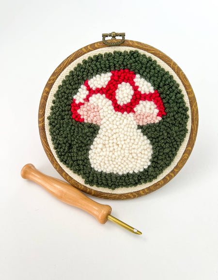 Mushroom Punch Needle Kit