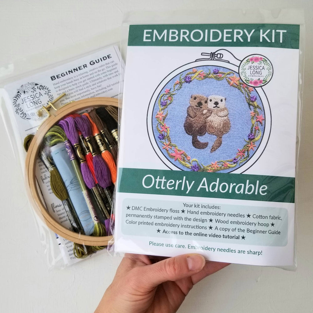 Otterly Adorable Embroidery Kit