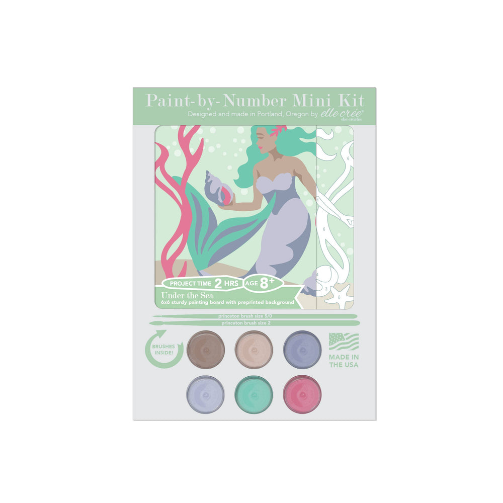 KIDS MINI Under the Sea Paint-by-Number Kit