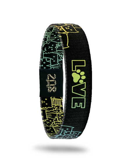 Love - Cat Rainbow Elastic Bracelet: Medium