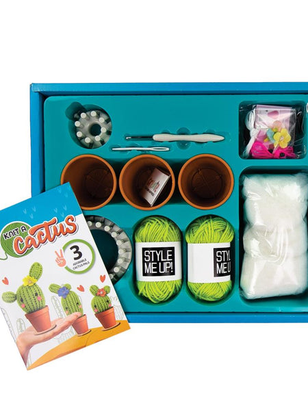 SpiceBox Style Me Up Deluxe Knit A Cactus Kit