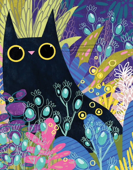 Puzzle 250 PC- Karen Obuhanych - Black Cat No. 2