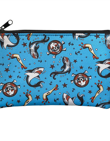 Shark Bite Zip Project Pouch