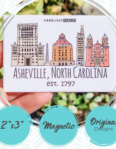 Atlanta, GA Skyline - Fridge Magnets