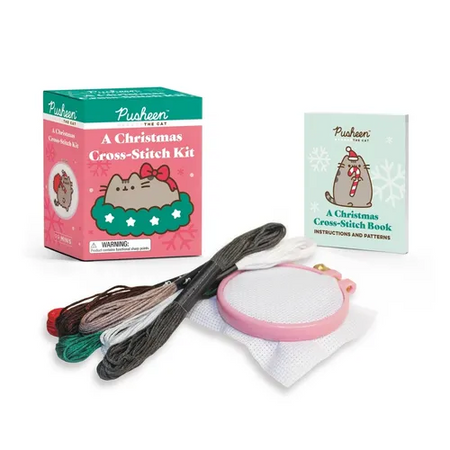 Pusheen: A Christmas Cross-Stitch Kit - Paperback
