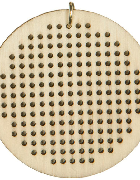 Large Circle Wooden Jewelry Pendant Blank for Cross Stitch