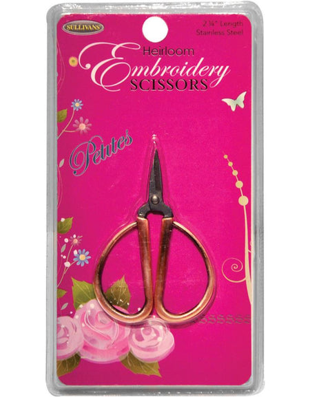 Sullivans Heirloom Petites embroidery Scissors 2.25" - Copper