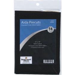 Design Works - 14 Count Aida 15"x18" - BLACK