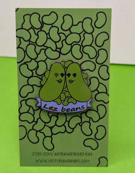 Lez Beans Enamel Pin