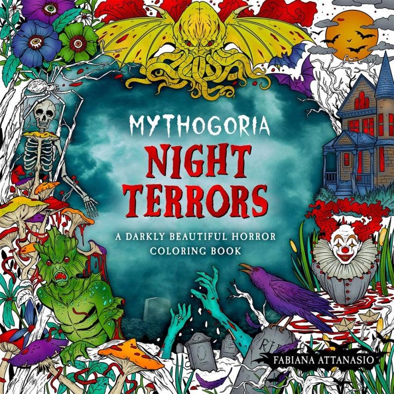 Mythogoria: Night Terrors - Darkly Beautiful Coloring Book