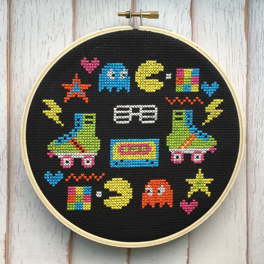 WS 80's Sampler Counted Cross Stitch DIY KIT