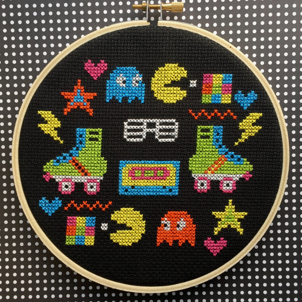 WS 80's Sampler Counted Cross Stitch DIY KIT