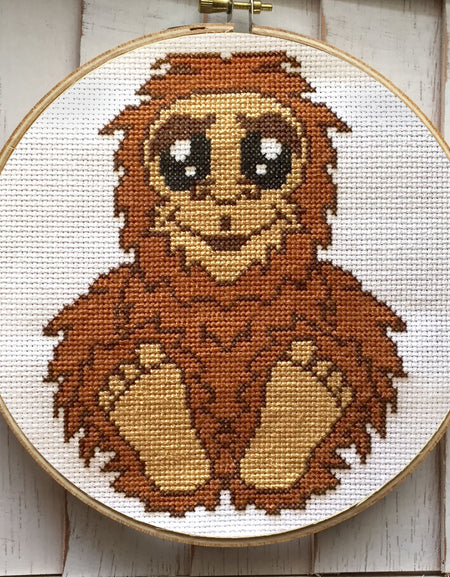 PATTERN WS Bigfoot Sasquatch Counted Cross Stitch