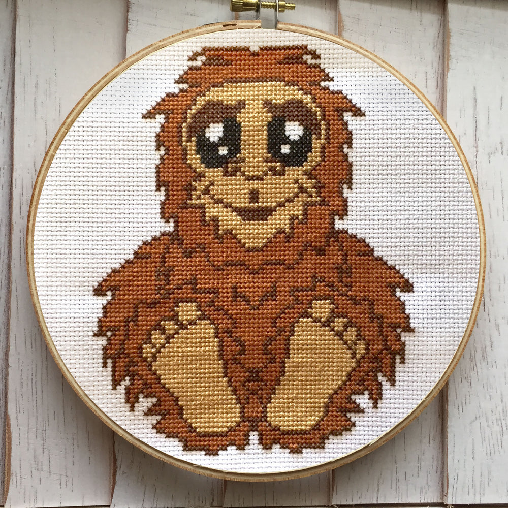 PATTERN WS Bigfoot Sasquatch Counted Cross Stitch