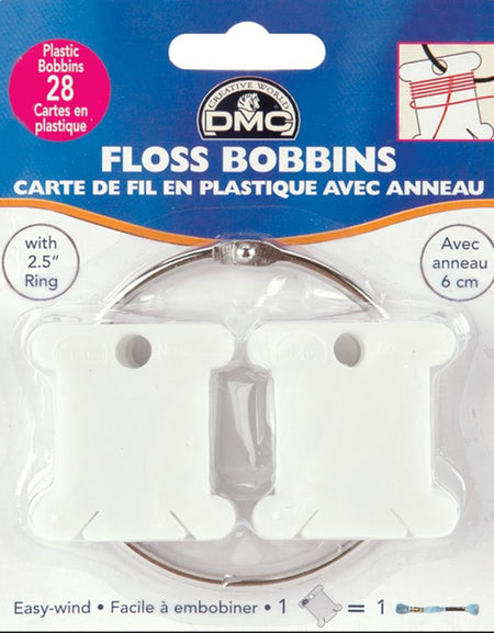 DMC Plastic Floss Bobbins w/ring