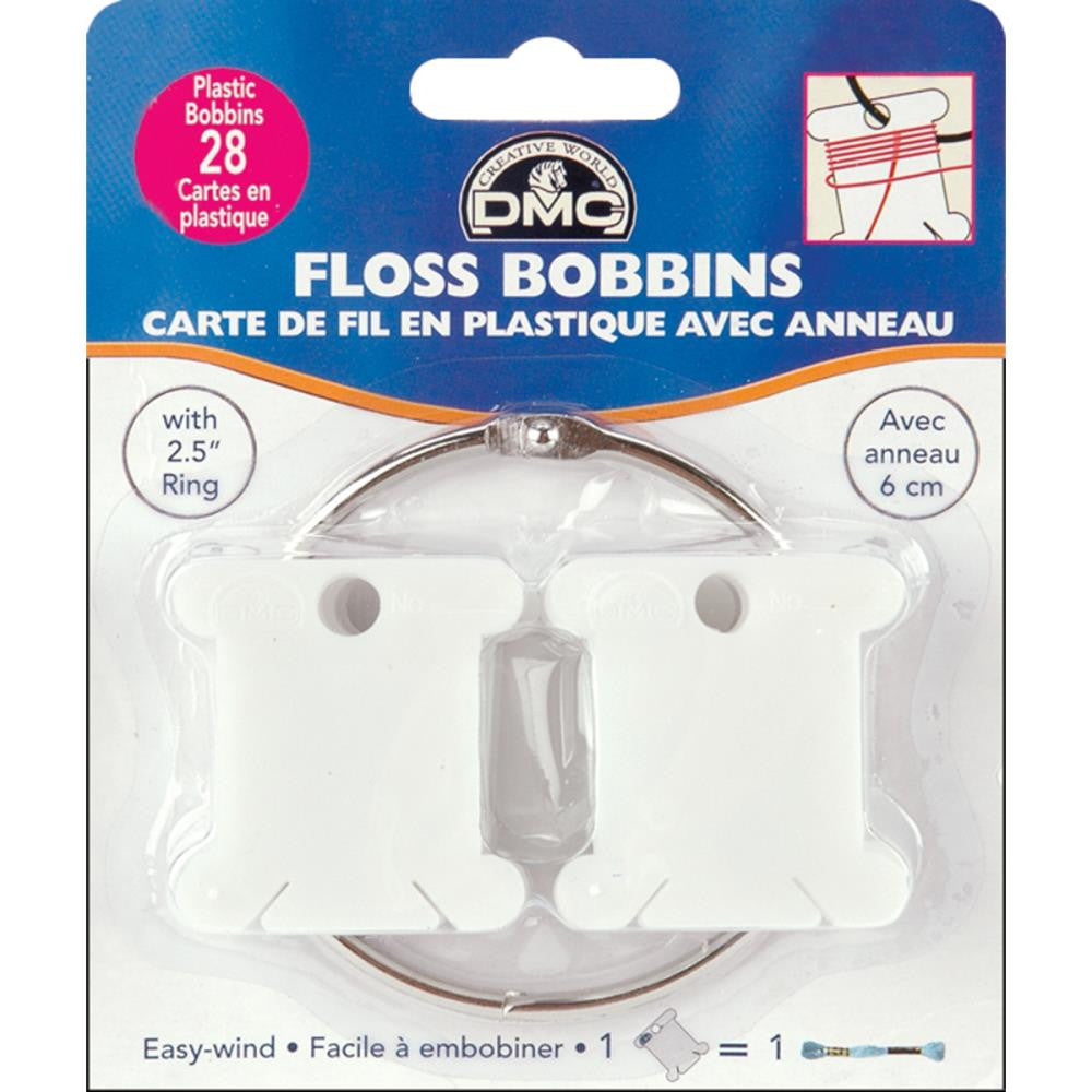 DMC Plastic Floss Bobbins w/ring
