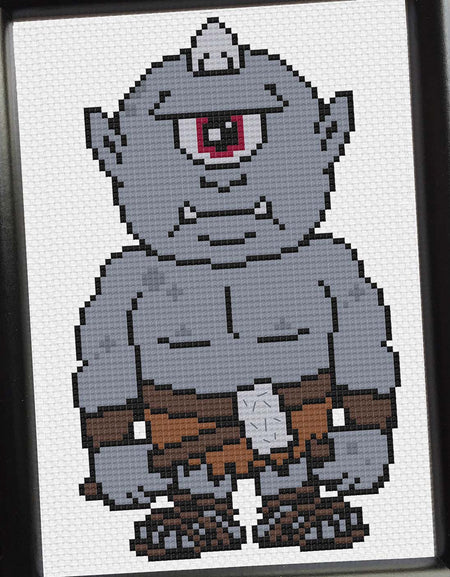 Cyclops Counted Cross Stitch Pattern DIGITAL Download
