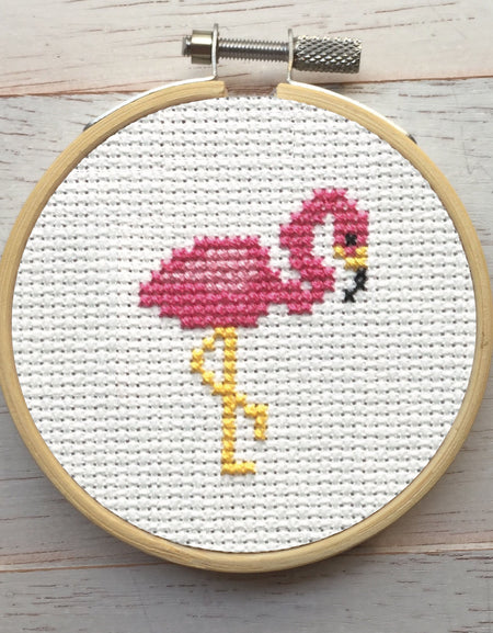 WS Flamingo Cross Stitch Kit
