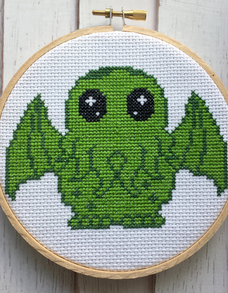 WS Cute Cthulhu Counted Cross Stitch DIY KIT Intermediate