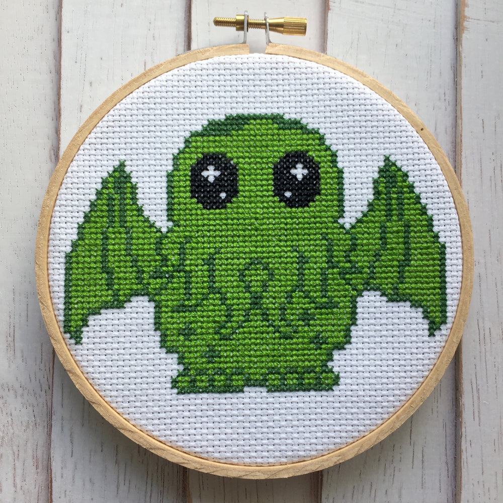 WS Cute Cthulhu Counted Cross Stitch DIY KIT Intermediate