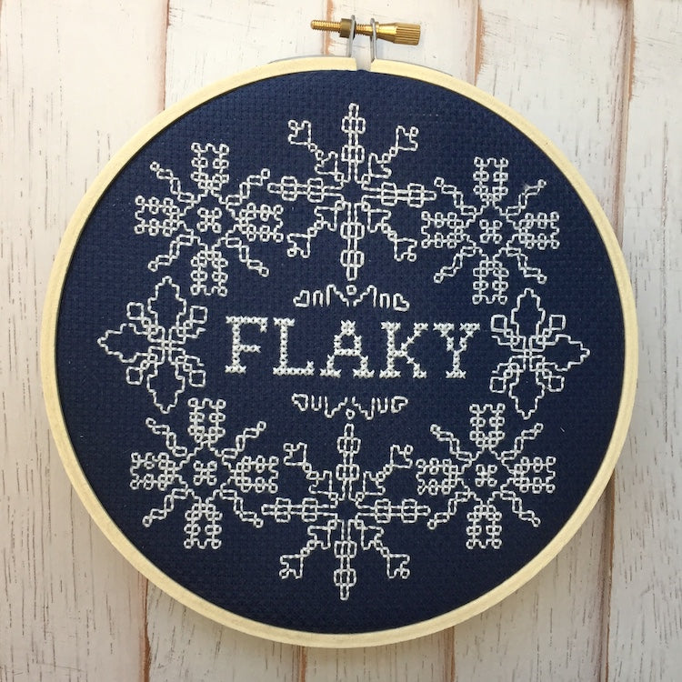 Flaky Counted Cross Stitch DIY KIT Intermediate