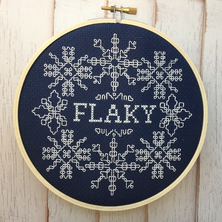WS Flaky Counted Cross Stitch DIY KIT Intermediate