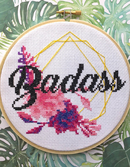 Badass Counted Cross Stitch DIY KIT