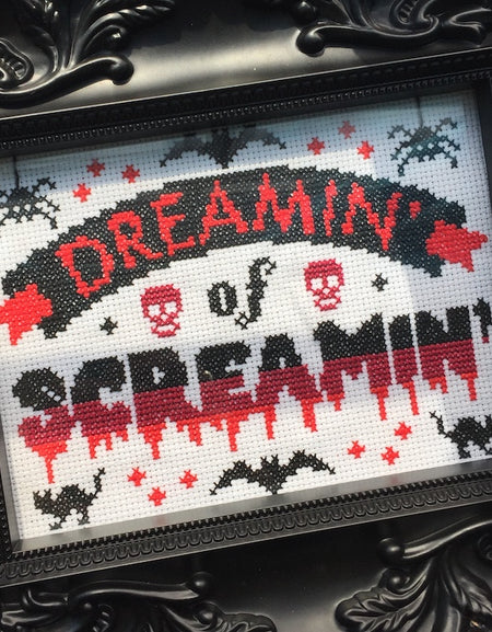 PATTERN WS Dreamin' of Screamin' Counted Cross Stitch