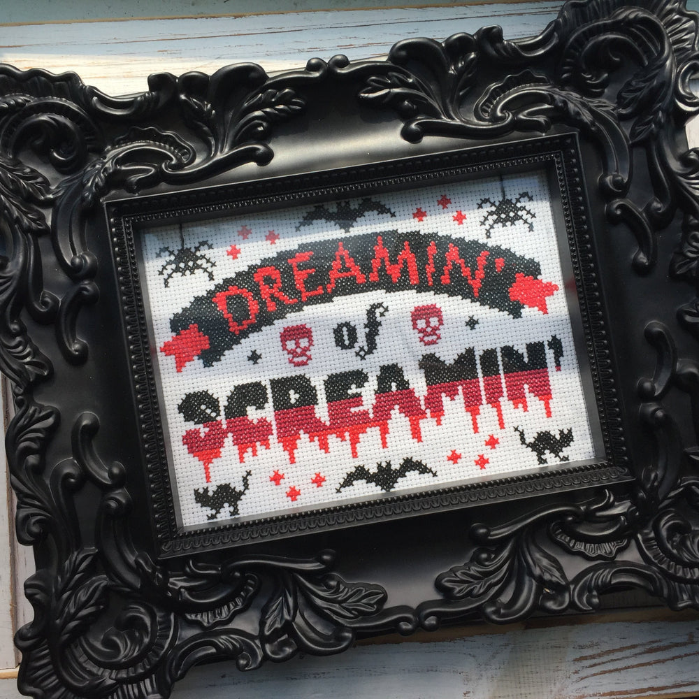 Dreamin' of Screamin' Counted Cross Stitch DIY KIT