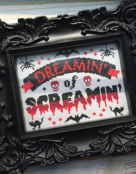 PATTERN WS Dreamin' of Screamin' Counted Cross Stitch