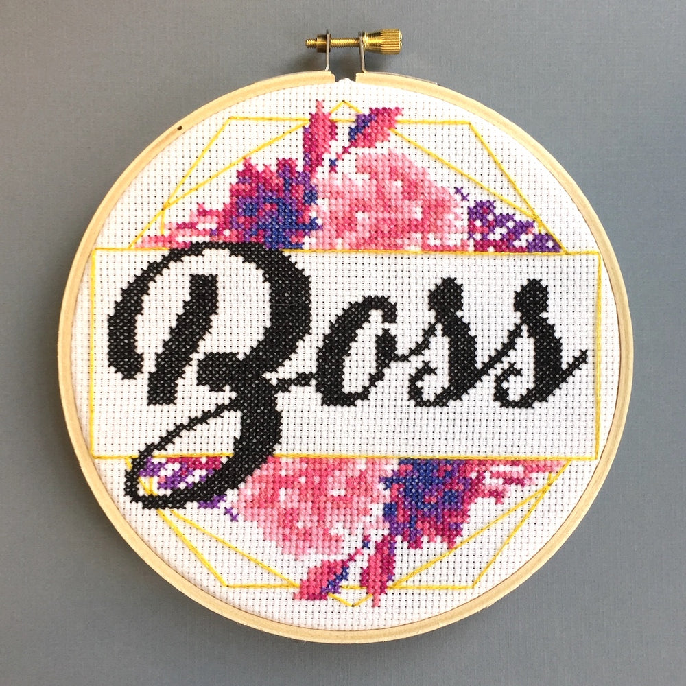WS Boss Counted Cross Stitch DIY KIT