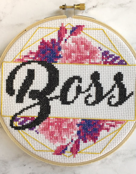 WS Boss Counted Cross Stitch DIY KIT