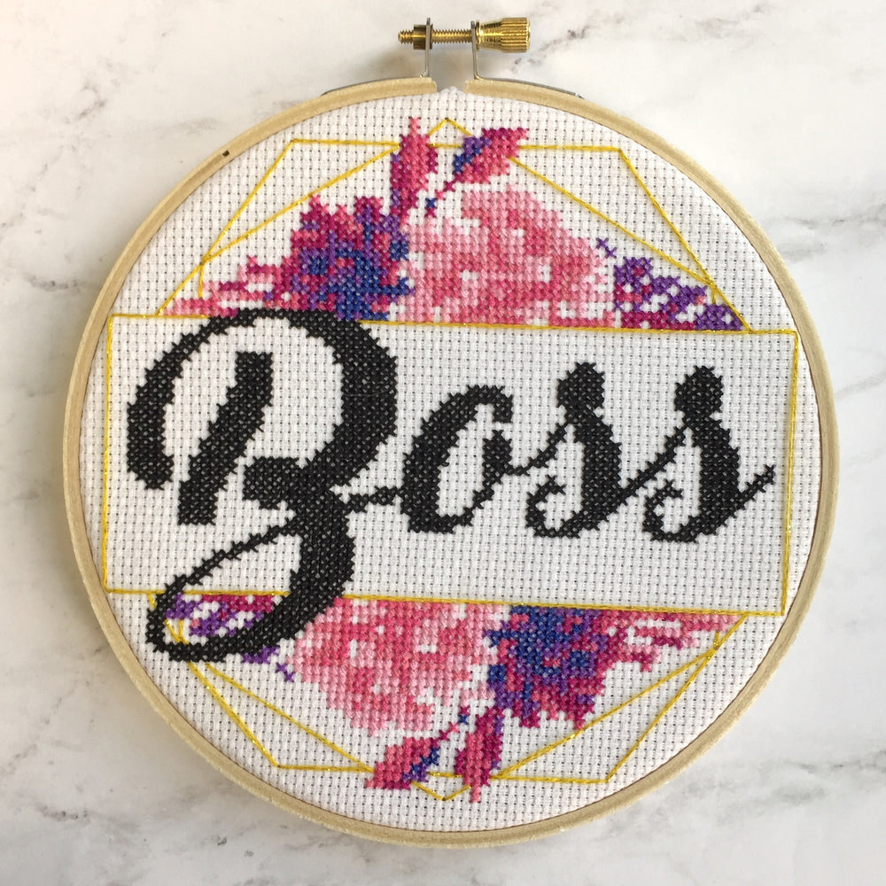 PATTERN WS Boss Counted Cross Stitch
