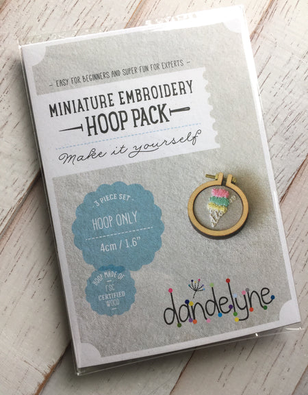 Dandelyne Miniature Embroidery Hoop Only DIY 1.6"